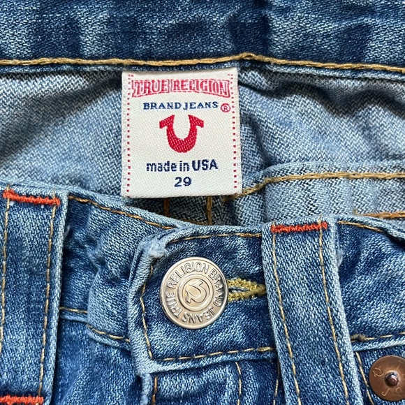 TRUE RELIGION Y2K Joey Twisted Flare Low-Rise Distressed Jeans - Picture 6 of 8